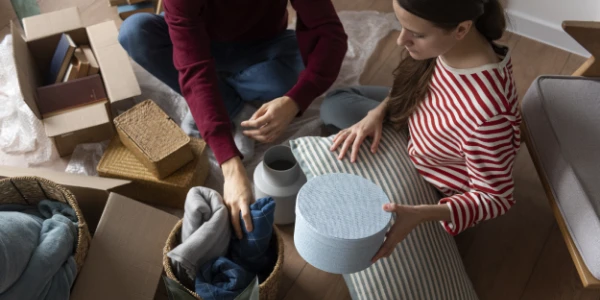 Spullen sorteren bij verhuizing na overlijden partner